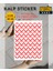 Kalp Sticker Etiket 3 cm 48 Adet Kırmızı 1