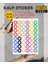 Yıldız Sticker Etiket 3 cm 48 Adet Karışık 1