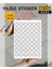 Yıldız Sticker Etiket 3 cm 48 Adet Silver 1