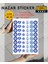 Nazar Boncuğu Sticker Etiket 3 cm 48 Adet 1