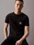Erkek Slim Monogram Pocket T-Shirt - Siyah 1