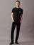 Erkek Slim Monogram Pocket T-Shirt - Siyah 2