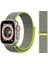 Apple Watch Cırtlı Bant Kordon ( Seri 10 - 42 mm Uyumlu) Gri Açık Yeşil 1