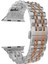 Apple Watch Royal Rolex Stil Paslanmaz Çelik Kordon ( Seri 10 - 42 mm Uyumlu) Gümüş Rose Gold 2
