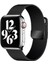 Apple Watch Mıknatıslı Hasır Metal Kordon ( Seri 10 - 42 mm Uyumlu) Siyah 1