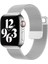 Apple Watch Mıknatıslı Hasır Metal Kordon ( Seri 10 - 42 mm Uyumlu) Starlight 1