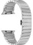 Apple Watch Balık Sırtı Paslanmaz Çelik Kordon ( Seri 10 - 46 mm Uyumlu) Gümüş 2