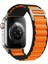Apple Watch Alpine Bant Kordon ( Seri 10 - 46 mm Uyumlu) Siyah Turuncu 1