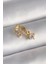 316L Çelik Gold Renk Zirkon Taşlı Çiçek Model Sallantı Detay Tragus Piercing - TJ-PR1314 1