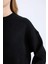 Oversize Geniş Kalıp Bisiklet Yaka Basic Düz Triko Kazak D9518AX24WN 4
