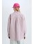 Coool Oversize Geniş Kalıp Çizgili Oxford Uzun Kollu Gömlek E1807AX24WN 4