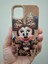 iPhone 13 iPhone 14 Kılıf Leopar Kalpli Ayıcıklı Hello Kitty Minnie Mouse Deri Görünümlü Süet Kılıf 2