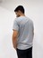 Erkek Kısa Kol Sıfır Yaka Gri Tişört 3