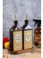 500ML Amber Renkli Vintage Premium Gold Ahşap Stantlı Zeytinyağı Şişesi ve Ayçiçek Yağı Şişesi 2