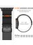 Apple Watch 7 45MM Watch 44MM Redclick KRD-121 Metal Ince Slim Hasır Kordon 4