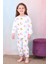 Kız Çocuk %100 Pamuk Pijama Takımı 1810-PUDRA 3
