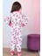 Kız Çocuk %100 Pamuk Pijama Takımı 1810-FUŞYA 4
