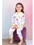 Kız Çocuk %100 Pamuk Pijama Takımı 1810-SARI 3