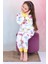 Kız Çocuk %100 Pamuk Pijama Takımı 1810-SARI 4