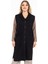 Kadın Orta Yaş ve Üzeri Cepli Triko Örgü Anne Uzun Yelek 2458 1