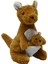 Berattoys 35 cm Peluş Kanguru Peluş Oyuncak Hediyelik Peluş Kanguru Yavrulu 1