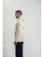 Unisex Uzun Kol Bisiklet Yaka Yıkamalı Sweatshirt - Krem 2