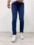 Erkek Klasik Lacivert Slim Fit Kot Pantolon 4