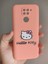 Xiaomi Redmi Note 9 Uyumlu Hello Kitty Tasarım Telefon Boyun Askılı Set Kılıf 2