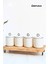 Modern Mutfak Silikon Vakum Kapaklı Porselen Baharatlık Seti 4 Lü- 400 ml 2