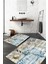 Deniz Desenli Renkli İkili Banyo Paspası, Kaymaz Taban, Polyester, 40/60cm-60x100cm 1