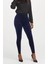 Kadife Yüksek Bel Toparlayıcı Lacivert Kadın Tayt ( Hafif, Rahat, Şık, Esnek, Lux, High Waist Velvet Legging) 2