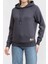 Kadın Felpa Kapüşonlu Sweatshirt-Antrasit 1
