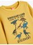 Dinozor Baskılı Uzun Kollu Pamuklu Sweatshirt Şardonlu 3