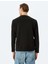 Bisiklet Yaka Uzun Kollu Pamuk Karışımlı Dikiş Detaylı Basic Sweatshirt 4