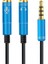 3.5 mm Stereo Kulaklık + Hoparlör Çoklayıcı Kablo 4