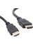 Plastik Düz Siyah 1.5 Metre HDMI Kablo Poşetli (4434) 1