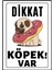Dikkat Köpek Var Uyarı Ikaz Levhası Pvc Kaplama A4 Donut 1