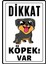 Dikkat Köpek Var Uyarı Ikaz Levhası Pvc Kaplama A4 Black Dogs 1