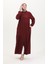 Büzgülü Ferace 1027-03 Bordo 1