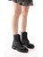 1101-2289 Siyah Luna Bağcıklı Fermuarlı Günlük Kadın Bot 3