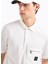 Bisiklet Yaka Baskılı Ekru Erkek T-Shirt XM000058 AF10356 U0009 3