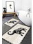Modern Dijital Fil Desenli Banyo Paspası, Kaymaz, Yıkanabilir, 50x60 cm, 2'li Set 1