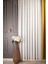 Naturel Keten Tül Perde, 1/2,5 Normal (Orta) Pile Ekru - 340 x 260 cm 1