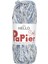 Soft Papier Kağıt Ip Örgü Çanta Ipi 100 Gram 100 Metre Ebruli Mavi P17 1