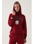 Kadın Bordo Sweatshirt 2