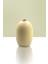 Seramik Vazo - Mid Top Dekorasyon - 17 cm x 12 cm - Bej 1