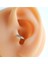 6 mm Silver Renk Taşlı Halka Piercing Tragus Forward Helix Kıkırdak 1