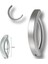 316 L Çelik Düz Yarım Halka Göbek Piecing Silver Renk 4