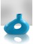 Aura Seramik Vazo - Dekoratif Ev Aksesuarı - Turkuaz - 23 cm * 31 cm 3