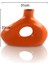 Aura Seramik Vazo - Dekoratif Ev Aksesuarı - Turuncu - 23 cm * 31 cm 2